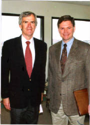 Baltzer and U.S. Senator Jeff Bingaman tour RMCHCS in 2001.